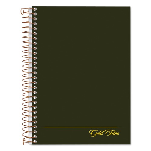 Notebooks & Pads | Ampad 20-801R (100) 7 in. x 5 in. Sheets 1-Subject Medium/College Rule Gold Fibre Personal Notebooks - Classic Green Cover image number 0