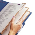 File Folders | Smead 19096 Eight-Section Pressboard Top Tab Classification Folders - Dark Blue/Legal Size (10/Box) image number 5
