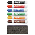 Washable Markers | EXPO 80556A Broad Chisel Tip Low-Odor Dry Erase Marker and Organizer Kit - Assorted Colors (6/Set) image number 2