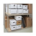Storage Bins & Lids | Universal 9523001 12 in. x 15 in. x 10 in. Letter/Legal Files Basic-Duty Economy Record Storage Boxes - White (10/Carton) image number 6
