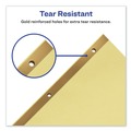 Just Launched | Avery 11307 11 in. x 8.5 in. 12-Tab Preprinted Laminated Jan. to Dec. Tab Dividers with Gold Reinforced Binding Edge - Buff (1-Set) image number 4