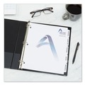 Dividers & Tabs | Avery 11517 Print-On 11 in. x 8.5 in. 5-Tab 3-Hole Customizable Punched Dividers - White (125/Pack) image number 3