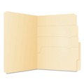 File Folders | Pendaflex 10770 0.75 in. Expansion Divide It Up Letter Size File Folder - Manila (24/Pack) image number 0