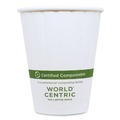 Cups and Lids | World Centric CU-PA-8D 8 oz. Double Wall Paper Hot Cups - White (1000/Carton) image number 0