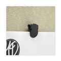 Desk Shelves | Advantus 75345 40 Sheet Capacity Wall Clips for Fabric Panels - Black (50/Box) image number 4