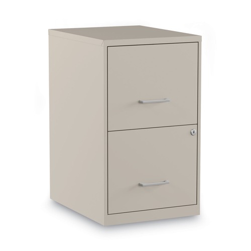 Office Filing Cabinets & Shelves | Alera 2806662 Soho 14 in. x 18 in. x 24.1 in. 2-Drawer Vertical File Cabinet - Letter, Putty image number 0