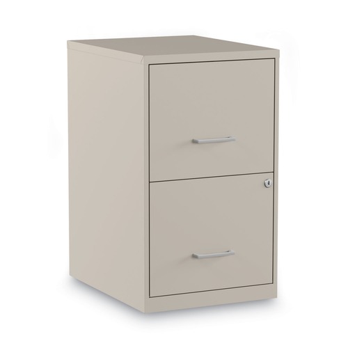 Office Filing Cabinets & Shelves | Alera 2806662 14 in. x 18 in. x 24.1 in. Soho 2-Drawer Vertical Letter File Cabinet - Putty image number 0