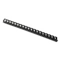 Binding Spines & Combs | Fellowes Mfg Co. 52326 1/2 in. Diameter 90 Sheet Capacity Plastic Comb Bindings - Black (100/Pack) image number 0