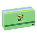 Sticky Notes & Post it | Post-it Notes Super Sticky 654-12SST Recycled Notes In Bora Bora Colors, 3 X 3, 90-Sheet, 12/pack image number 2
