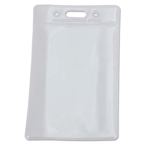 Label & Badge Holders | SICURIX BAU67820 SICURIX 2.75 in. x 4.13 in. Vertical Badge Holder - Clear (12/Pack) image number 0