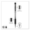 Pens | uni-ball 65801 207 Impact 1 mm Stick Gel Pen - Blue Ink/Silver/Black/Blue Barrel/Bold (1-Dozen) image number 10