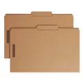File Folders | Smead 19880 0.75 in. Expansion 2/5-Cut Top Tab 11-pt Kraft Fastener Folders, 2 Fasteners - Legal Size/Kraft (50/Box) image number 0