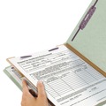 File Folders | Smead 13776 2/5-Cut Tab Pressboard Classification Folders with 4 SafeSHIELD Fasteners - Letter Size/Gray-Green (10/Box) image number 7