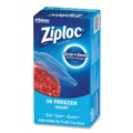Food Service | Ziploc 351177 6.97 in. x 7.7 in. 32 oz. Zipper Freezer Bags - Clear (38 Bags/Box, 9 Boxes/Carton) image number 3