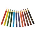 Pencils | Crayola 684112 3.3 mm 2B Short-Length Colored Pencil Set - Assorted Lead and Barrel Colors (12/Set) image number 7