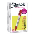 Permanent Markers | Sharpie 2107613 Medium Bullet Tip Permanent Paint Marker - Red (1 Dozen) image number 0