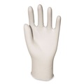 Disposable Gloves | Boardwalk BWK345MBX 4.4 mil 12 in. Long Powder-Free General-Purpose Latex Gloves - Medium, Natural (100/Box) image number 1