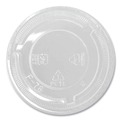 Cups and Lids | Karat C-KC78TS-NH 8 oz. to 10 oz. Cold Cup No Hole Flat PET Lids - Clear (1000/Carton) image number 1