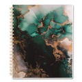 Notebooks & Pads | AT-A-GLANCE 1758905 11 in. x 8.5 in. 12-Month (Jan-Dec 2026) Emerald Isle Weekly/Monthly Planner - Green Marbled Cover image number 3