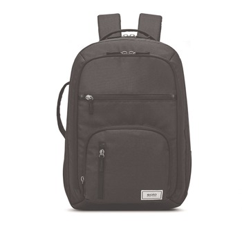 SOLO UBN7804 Grand Travel 12.25 in. x 6.5 in. x 18.63 in. Recycled TSA Backpack Fits Devices Up to 17.3 in. - Dark Gray