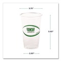  | Eco-Products EP-CC20-GS 20 oz. GreenStripe Renewable and Compostable Cold Cups - Clear (1000/Carton) image number 3