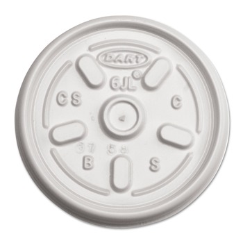 Dart 6JL Vented Plastic Lids For 6 oz. Hot/cold Foam Cups (100/Pack, 10 Packs/Carton)