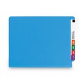 File Folders | Smead 26836 2 in. Expansion 2 Dividers 6 Fasteners Letter Size Colored End Tab Classification Folders - Blue (10/Box) image number 3