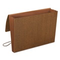 File Folders | Smead 71453 3.5 in. Expansion Letter Size 1 Section Elastic Cord Closure Classic Expanding Wallets with Tear-Resistant Gussets - Redrope image number 2