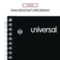 Notebooks & Pads | Universal UNV66630 10.5 in. x 8 in. 1-Subject Quadrille Rule Wirebound Notebook - Black Cover image number 7