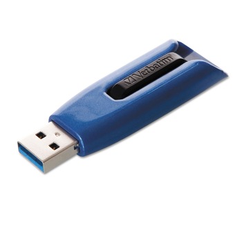 Verbatim 49808 128 GB V3 Max USB 3.0 Flash Drive - Blue