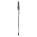 Pens | BIC GSME509BK Ecolutions Round Stic Medium 1 mm. Stick Ballpoint Pen Value Pack - Black Ink/Clear Barrel (50/Pack) image number 1