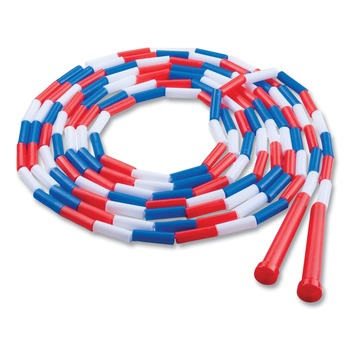 BREAKROOM SUPPLIES | Champion Sports PR16 16 ft. Segmented Plastic Jump Rope - Red/Blue/White