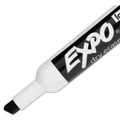 Washable Markers | EXPO 1920940A Broad Chisel Tip Low-Odor Dry-Erase Marker Value Pack - Black (36/Box) image number 2