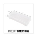 Back to School Sale | Advantus 40309 8.25 in. x 3.75 in. x 1.5 in. Super Stacker Pencil Box - Clear image number 2
