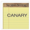 Notebooks & Pads | TOPS 74890 Second Nature 8.5 in. x 11.75 in. Sheets Wide/Legal Rule Recycled Ruled Pads - Canary-Yellow (1-Dozen) image number 4