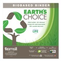 File Folders | Samsill 18917 3 Rings 0.5 in. Capacity 11 in. x 8.5 in. Earth's Choice Plant-Based Round Ring View Binder - White image number 4