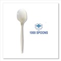 Cutlery | Boardwalk BWKSOUPMWPP 4.86 in. Mediumweight Polypropylene Soup Spoon Cutlery - White (1000/Carton) image number 5