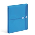 File Folders | Smead 89522 9.75 x 11.63 Open-Side (Horizontal) Poly String and Button Interoffice Envelopes - Transparent Blue (5/Pack) image number 0