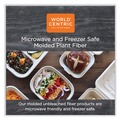 Bowls and Plates | World Centric BO-SC-U24-LFP 7.4 in. x 7.4 in. x 2.3 in. 24 oz. Paper Fiber Bowls - Natural (500/Carton) image number 3