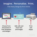 Just Launched | Avery 05266 0.66 in. x 3.44 in. Permanent TrueBlock File Folder Labels with Sure Feed Technology - White (30/Sheet, 25 Sheets/Pack) image number 5