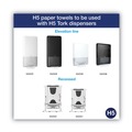 Paper Towels and Napkins | Tork 105066 1-Ply 7.91 in. x 8.85 in. PeakServe Continuous Hand Towel - White (12/Carton) image number 4