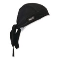 Safety & First Aid | Ergodyne 12487 Chill-Its 6615 One Size Fits Most High-Performance Bandana Doo Rag with Terry Cloth Sweatband - Black image number 0