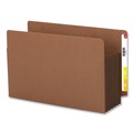 Back to School Sale | Smead 74691 Fully Lined 6.5 in. High Gussets 5.25 in. Expansion Redrope Drop-Front End Tab File Pockets - Legal Size, Redrope/Brown (10/Box) image number 1
