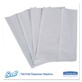  | Scott 98710 1-Ply Tall-Fold Dispenser Napkins - White (250/Pack, 40 Packs/Carton) image number 2