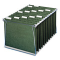 File Folders | Smead 65001 Letter Size 1/5-Cut Tabs 100 Percent Recycled Hanging File Folders - Standard Green (25/Box) image number 1