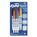 Permanent Markers | EXPO 2134345A Vis-a-Vis Wet Erase Marker Fine Bullet Tip Assorted Colors 8/Pack image number 0