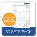 Retail Store Supplies | TOPS 3868 5.66 x 8.63 Three-Part Carbonless Job Work Order (50/Pack) image number 2