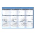 Notebooks & Pads | AT-A-GLANCE PM300-28 12-Month (Jan to Dec): 2026 48 in. x 32 in. Horizontal Reversible/Erasable Wall Planner - White/Blue Sheets image number 0