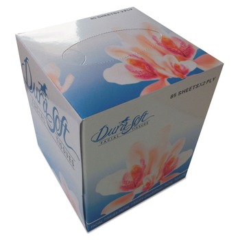 GEN GEN852E 2-Ply Facial Tissue Cube Box - White (85 Sheets/Box, 36 Boxes/Carton)