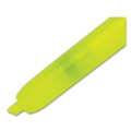 Highlighters | Sharpie 28025 Fluorescent Yellow Ink Chisel Tip Retractable Highlighters - Yellow/Black Barrel (1 Dozen) image number 2